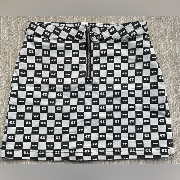 LAZY OAF X VANS checkerboard mini Skirt - Picture 3 of 4